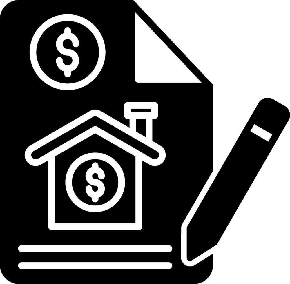 Loan Servicing Center Icon Glyph vector
