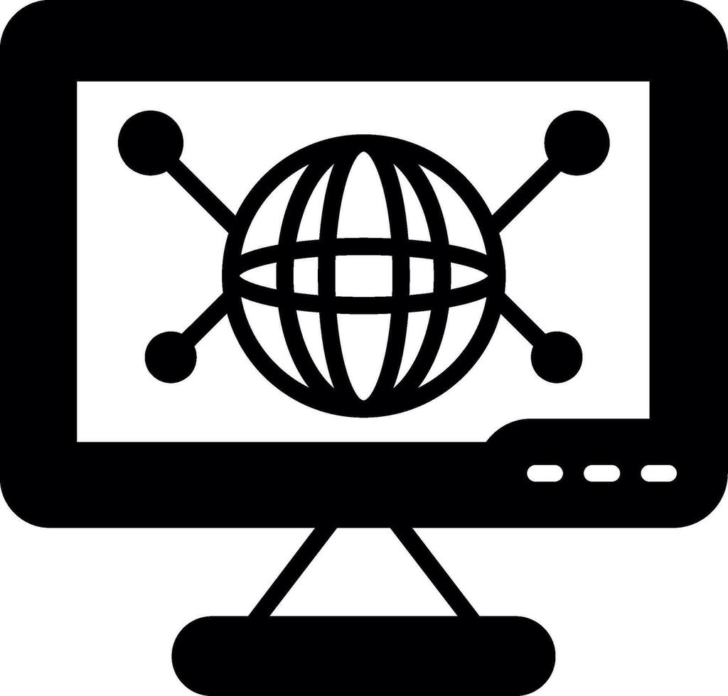 Global Freelance Talent Network Glyph vector