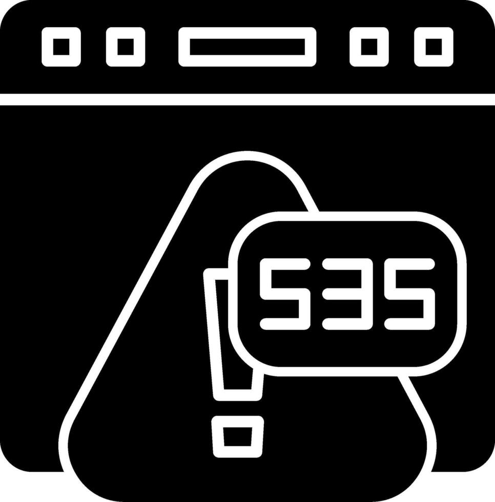 Error 535 Invalid SMTP Credentials Glyph vector