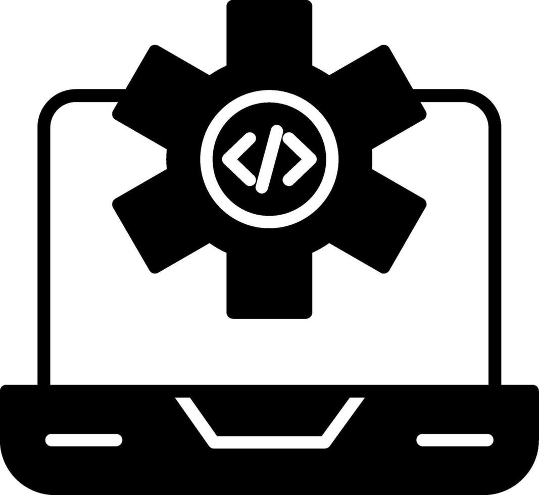 Dev Environment Workspace Glyph vector