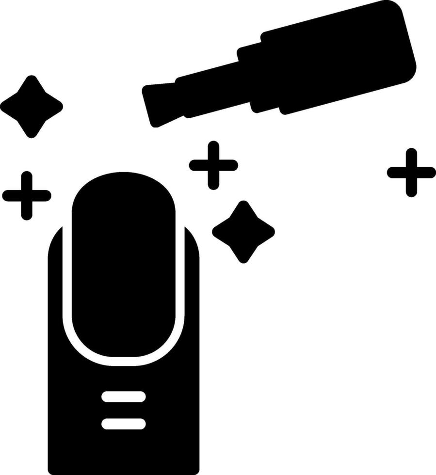 Non Acetone Polish Remover Glyph vector