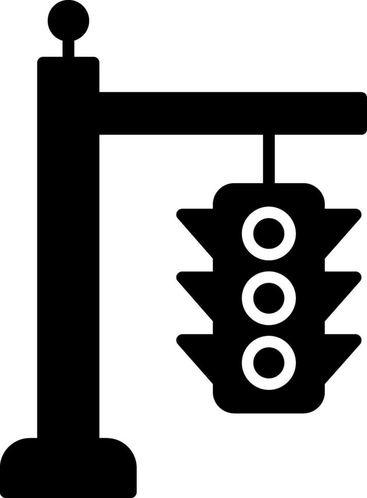 Signal Light Intersection Glyph vector