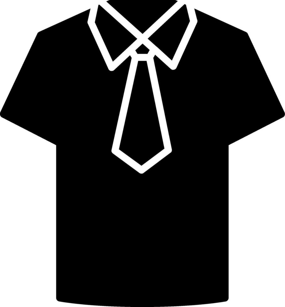 Standard School Uniform Glyph vector