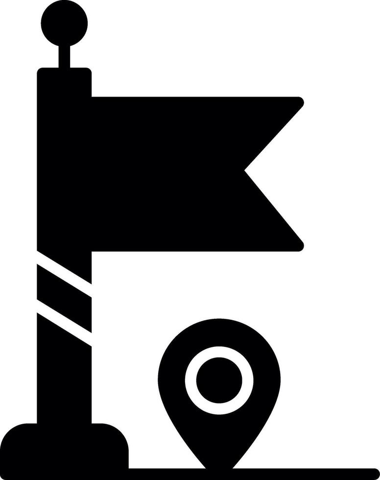 Game Over Screen Display Glyph vector