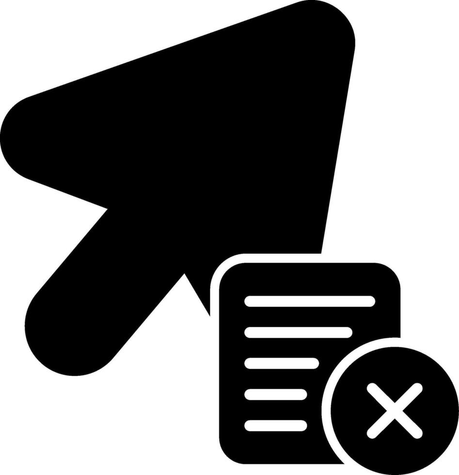 Cancel Current Action Glyph vector