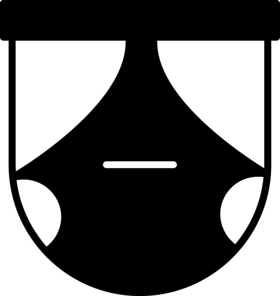 Overnight Incontinence Pads Glyph vector