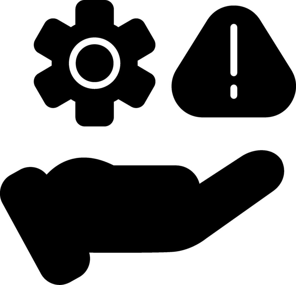 Risk Assessment Report Glyph vector