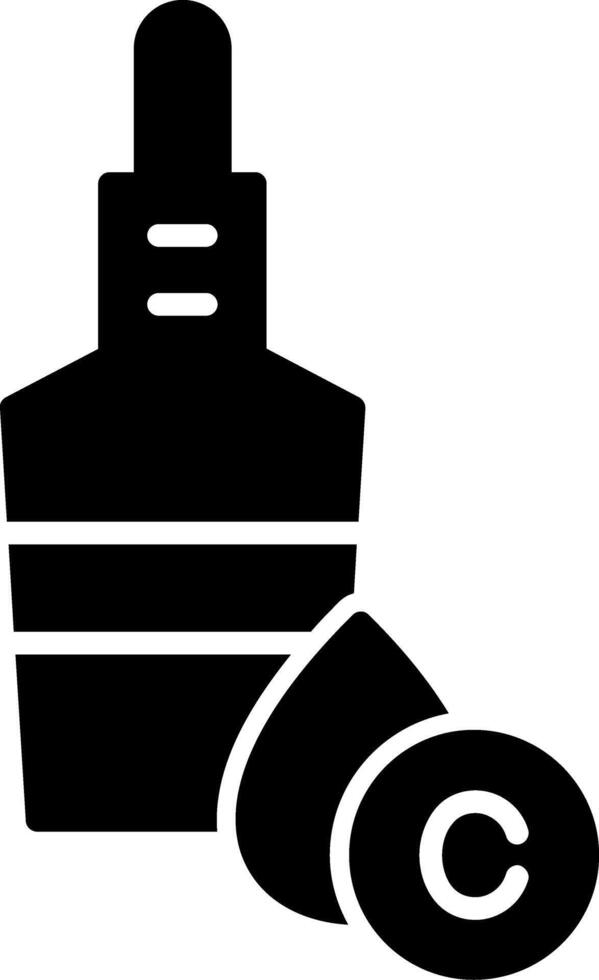 Hydration Boost Hyaluronic Serum Glyph vector