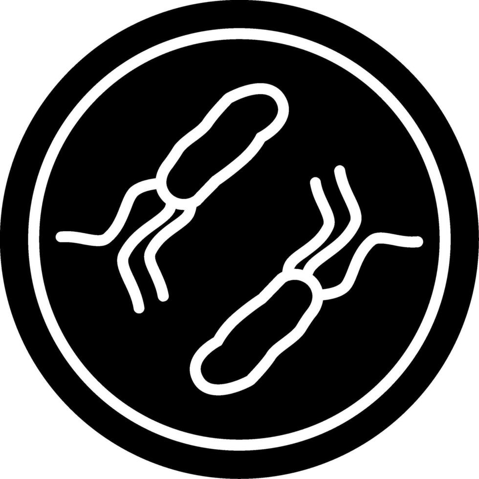 Bartonella bacilliformis Carrion Disease Bacteria Glyph vector