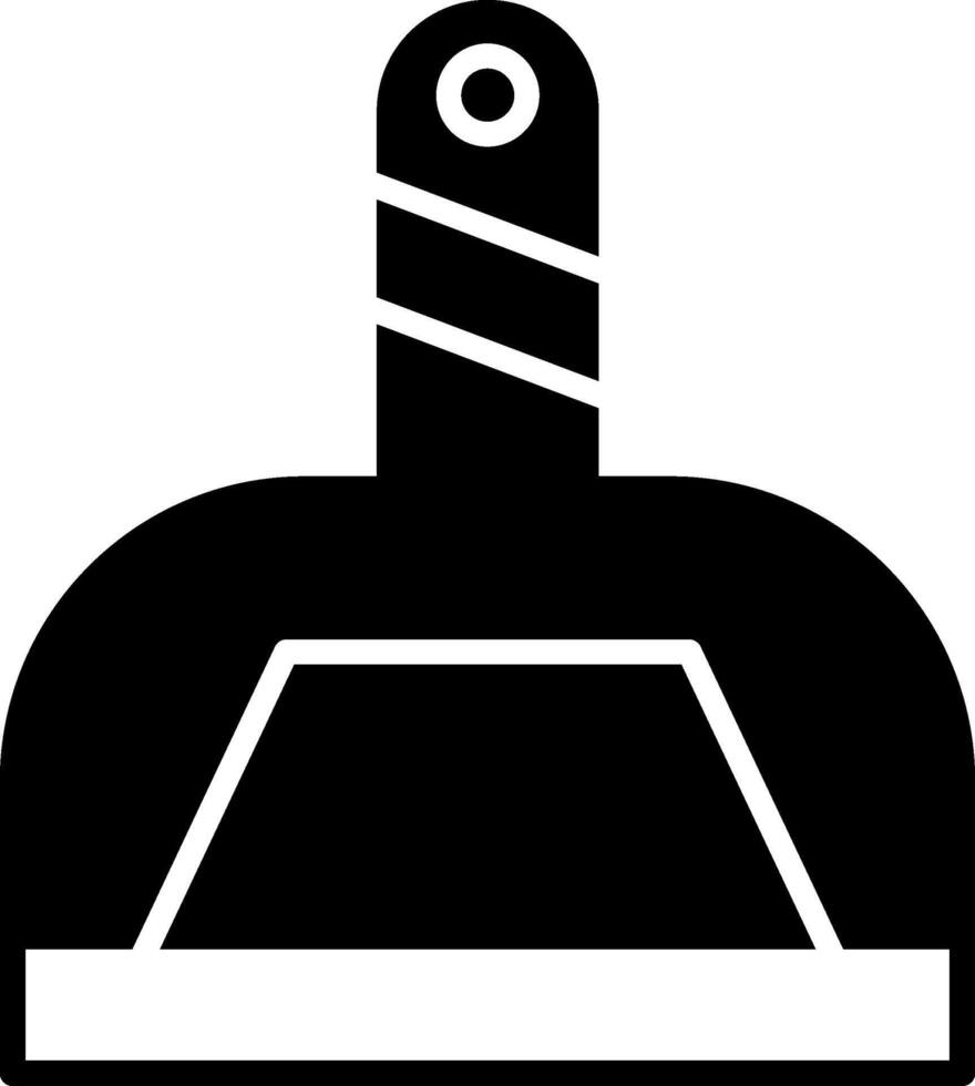Snap Fit Dustpan Set Glyph vector