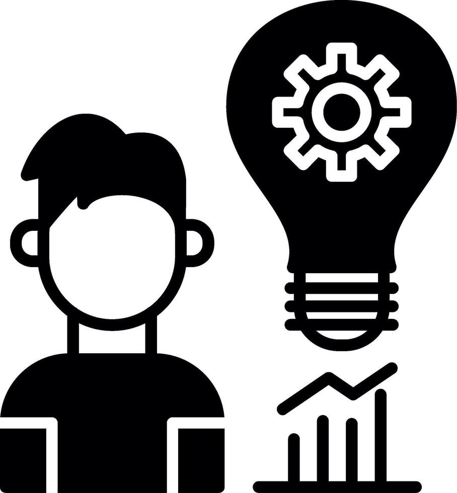 Continuous Freelance Skill Development Glyph vector