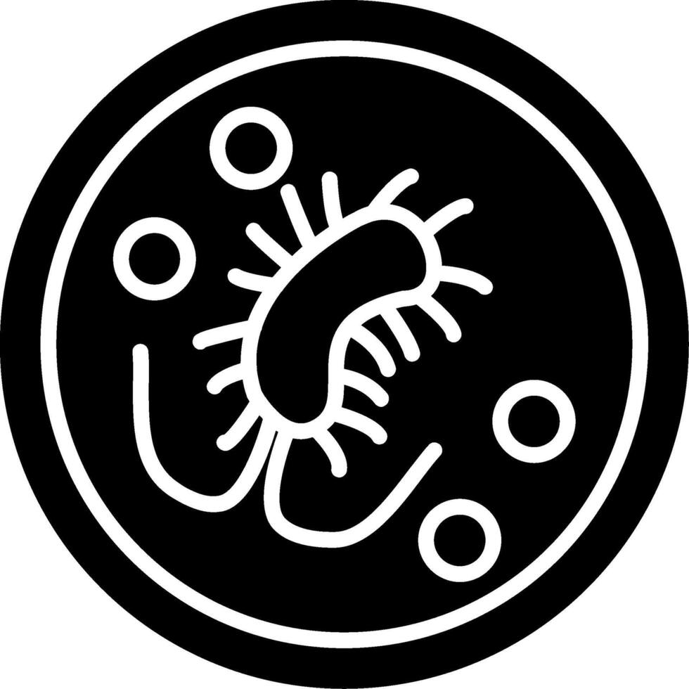 Pasteurella multocida Animal Bite Pathogen Glyph vector