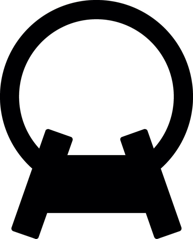 Overhead Subway Lighting Fixtures Glyph vector