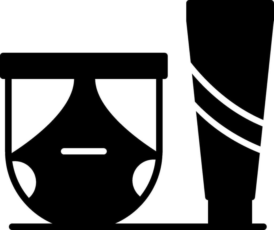 Anti Rash Diaper Cream Glyph vector
