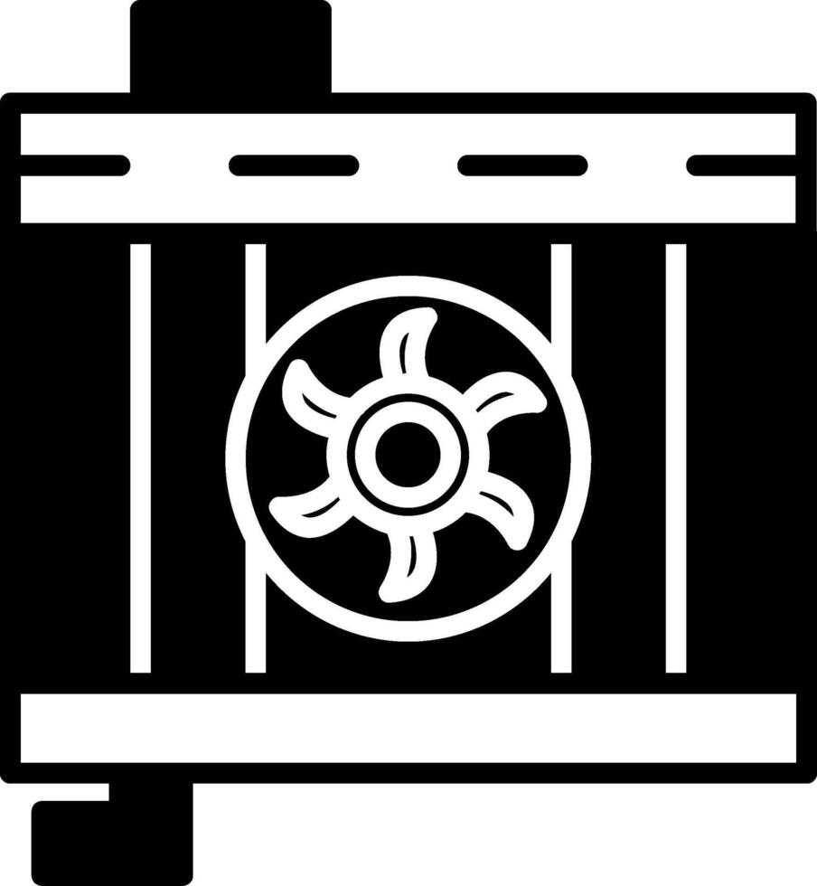 Reinforced Radiator Hose Glyph vector