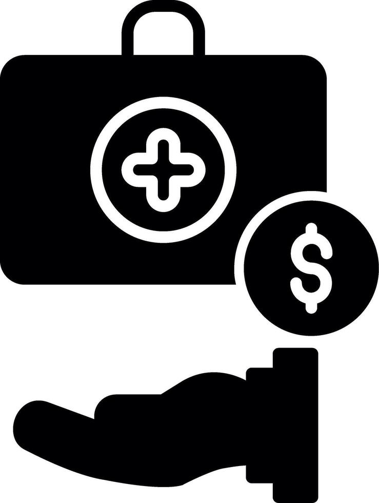 Accessible Emergency Savings Fund Glyph vector