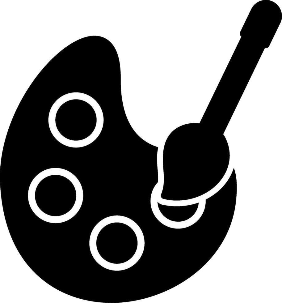 Plastic Paint Tray Glyph vector