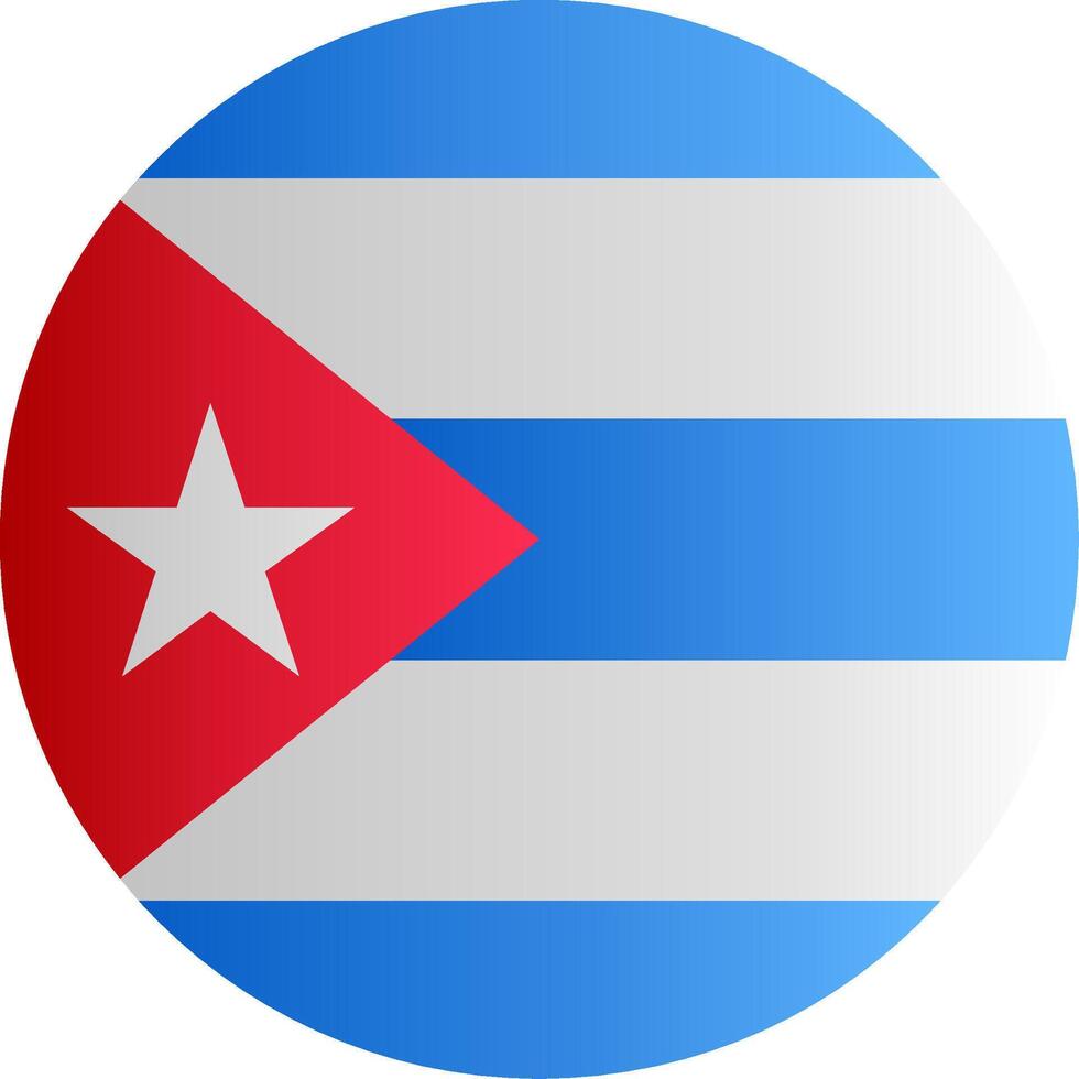 Flag of Cuba Gradient vector