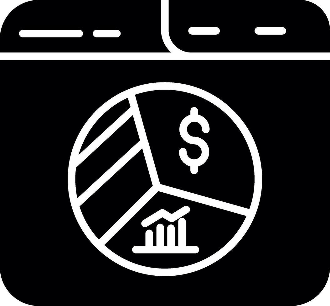 Personalized Investment Portfolio Setup Glyph vector