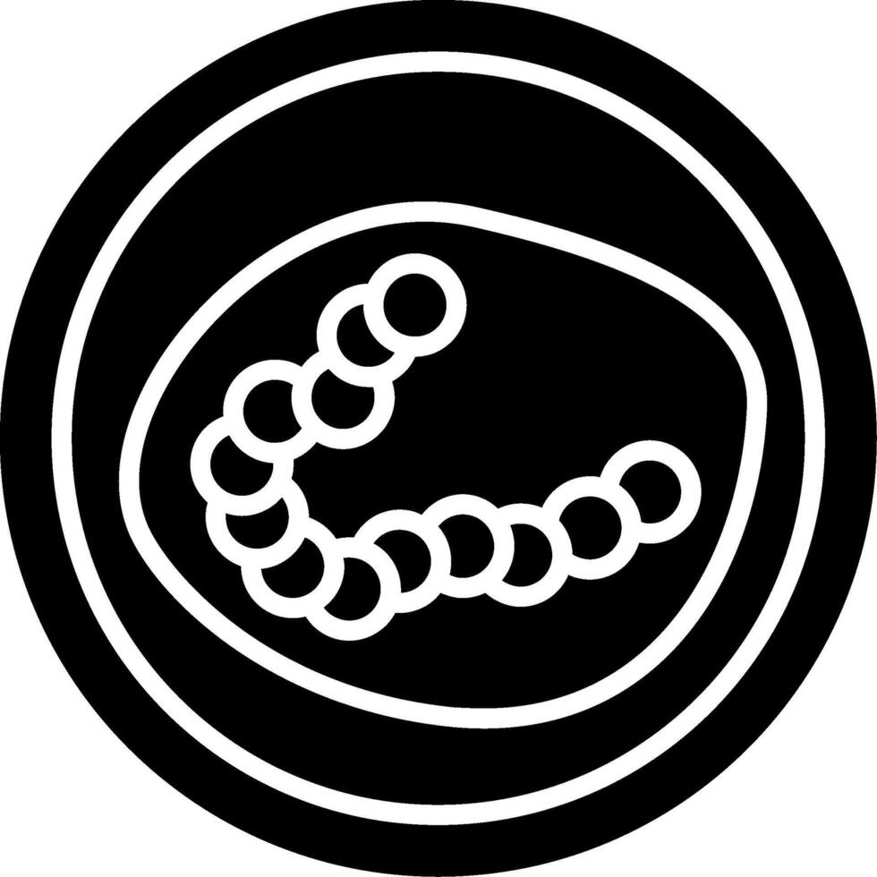 Ureaplasma parvum Genital Tract Microbe Glyph vector