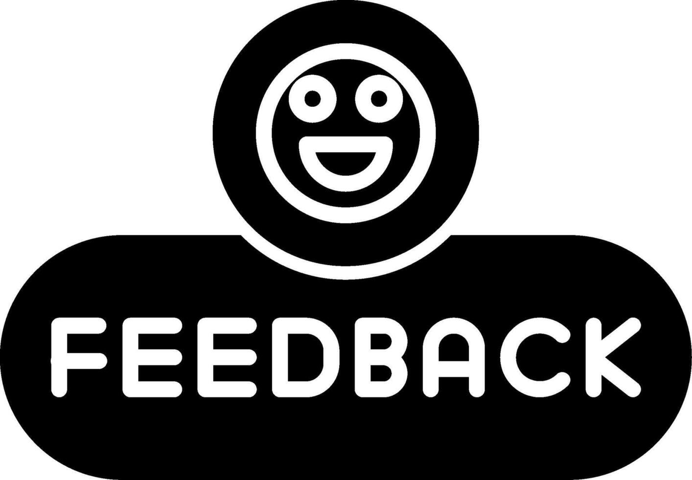 Send Feedback Button Glyph vector