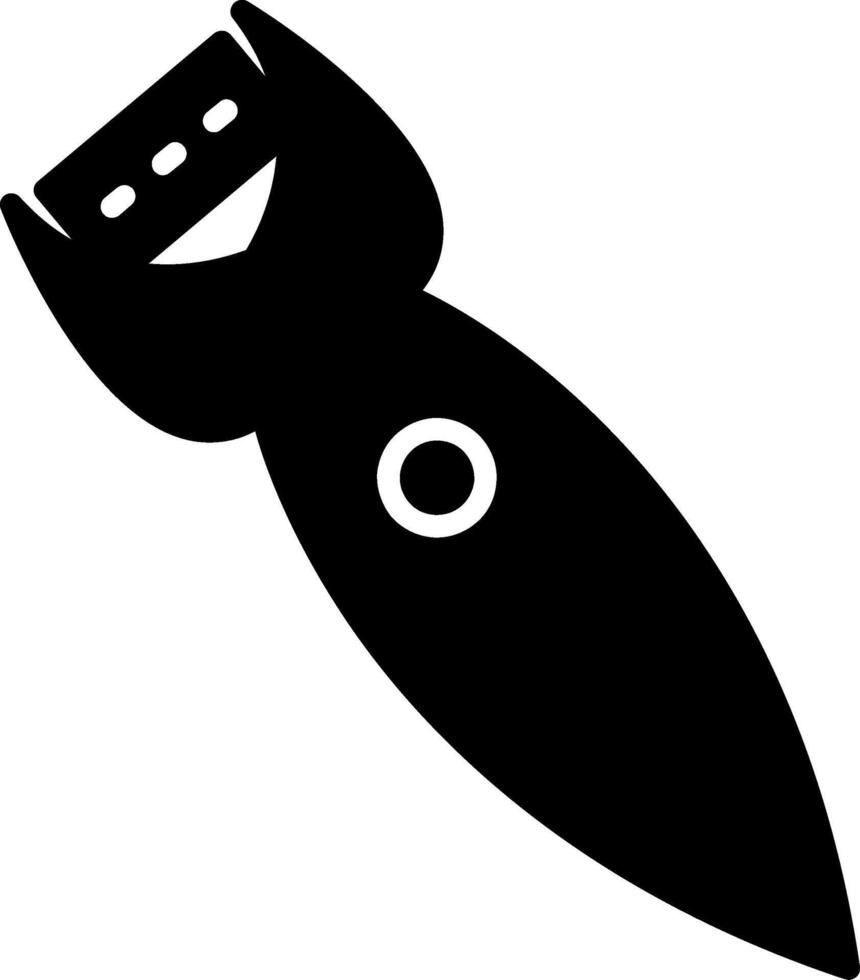 Professional Callus Removal Tool Glyph vector