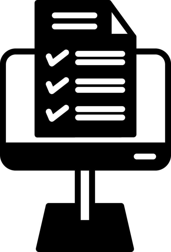 Customer Feedback Online Survey Glyph vector