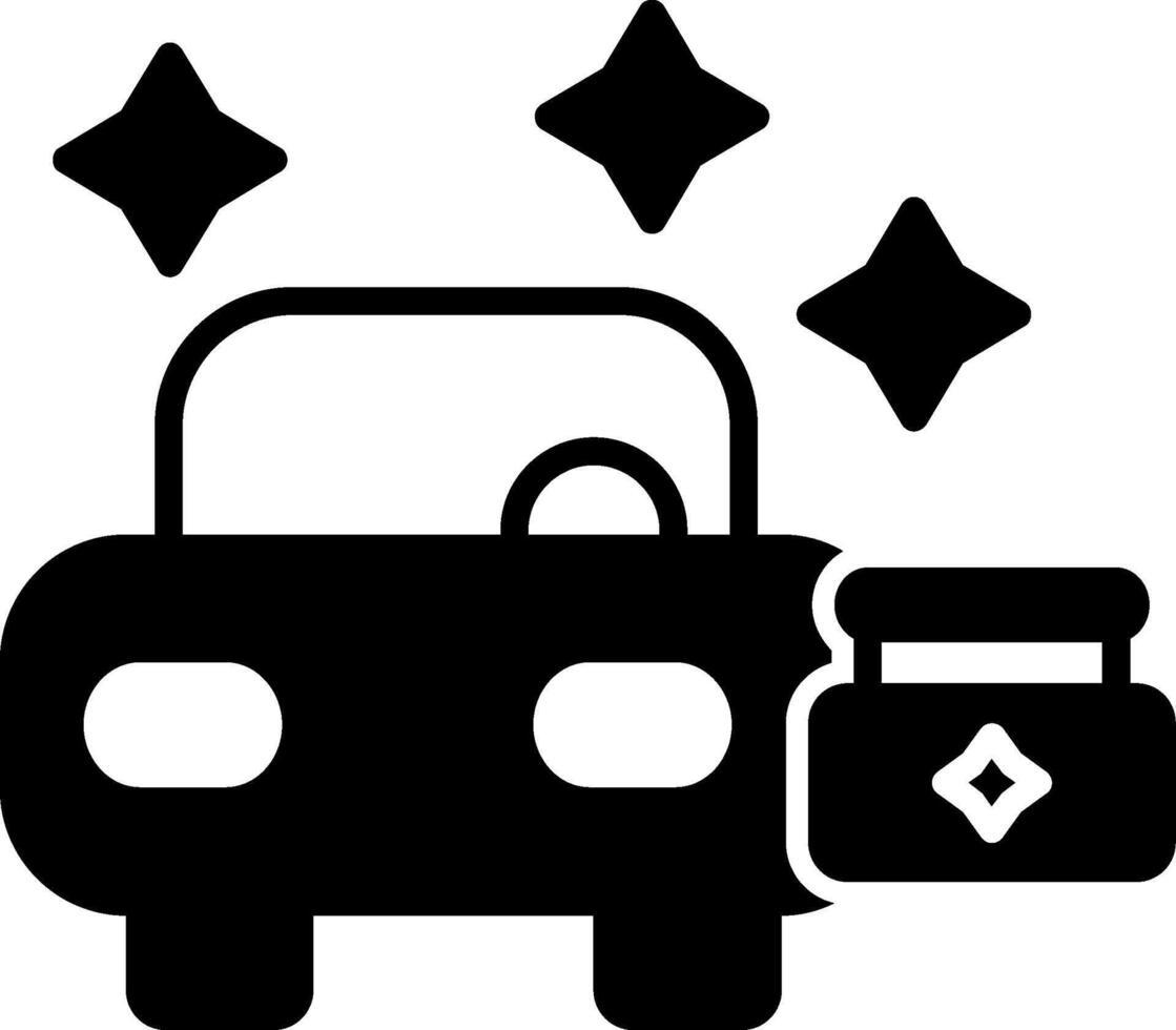 Protective Car Wax Finish Glyph vector