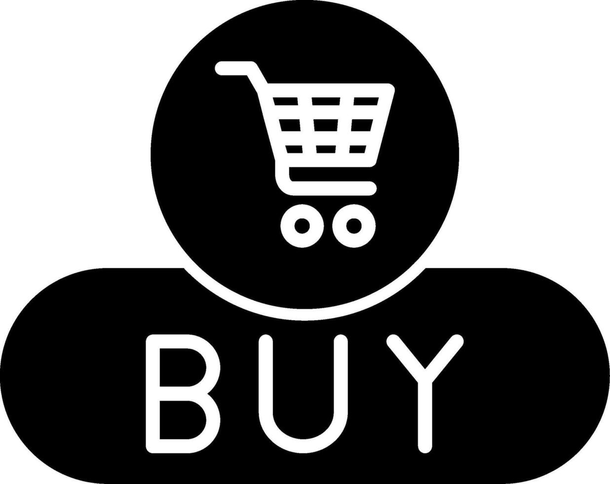 Buy Now Button Glyph vector