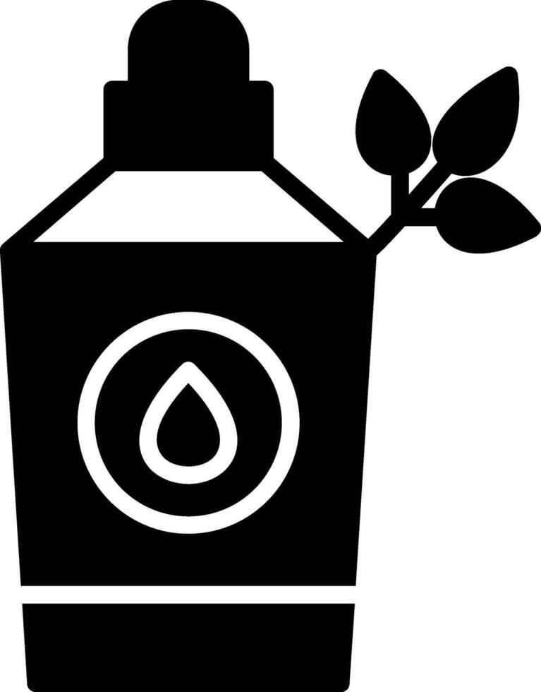 Calming Lavender Essential Oil Glyph vector