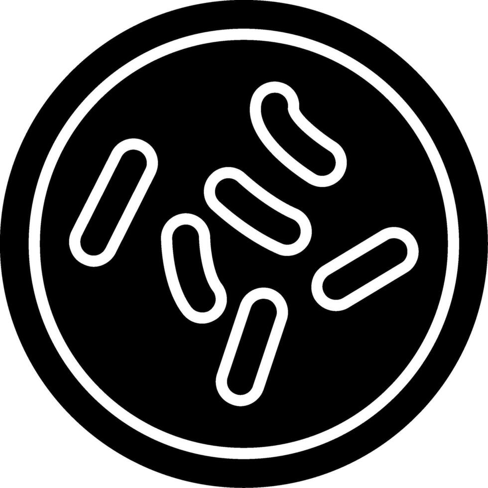 Mycobacterium chelonae Skin Infection Bacterium Glyph vector