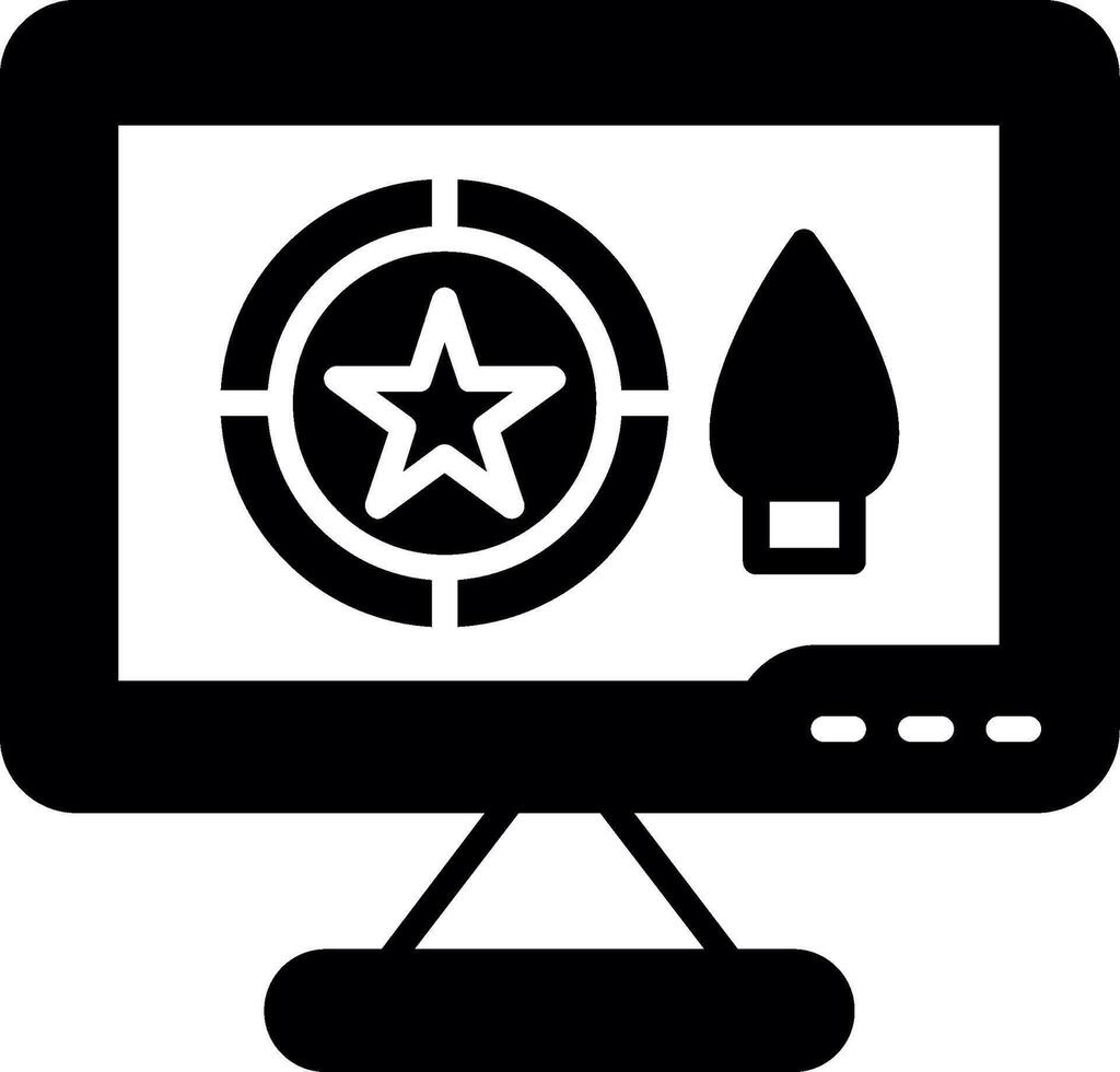 Custom Business Logo Design Glyph vector