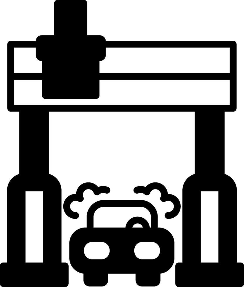 Glossy Clear Coat Spray Glyph vector