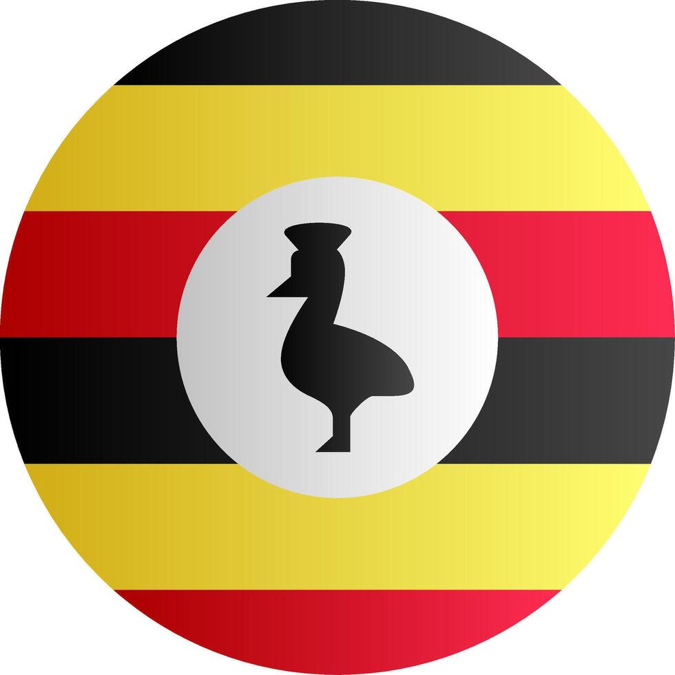 Flag of Uganda Gradient vector