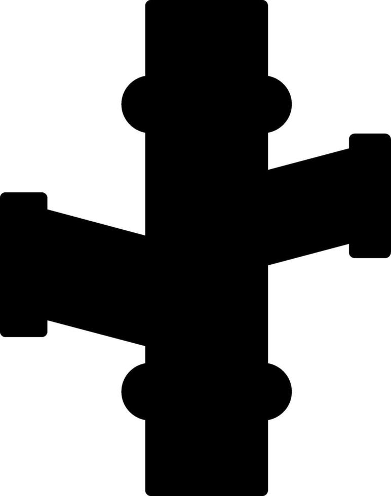 Elbow T Joint Fitting Glyph vector