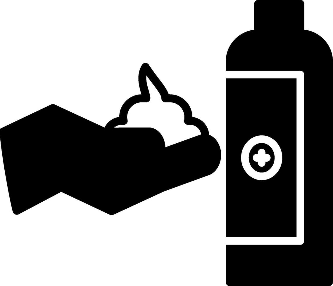 Antibacterial Hand Wipe Sachets Glyph vector