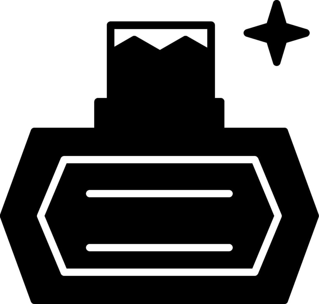 Alcohol Free Cleansing Wipes Glyph vector