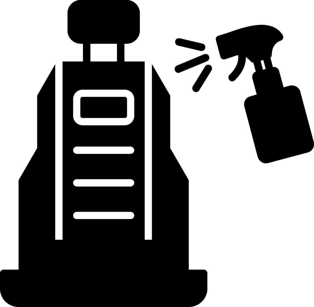 Fabric Upholstery Cleaner Glyph vector