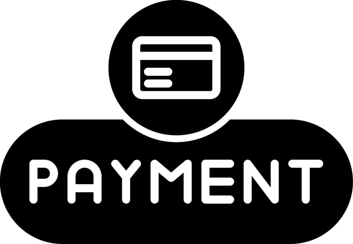 Make Payment Button Glyph vector