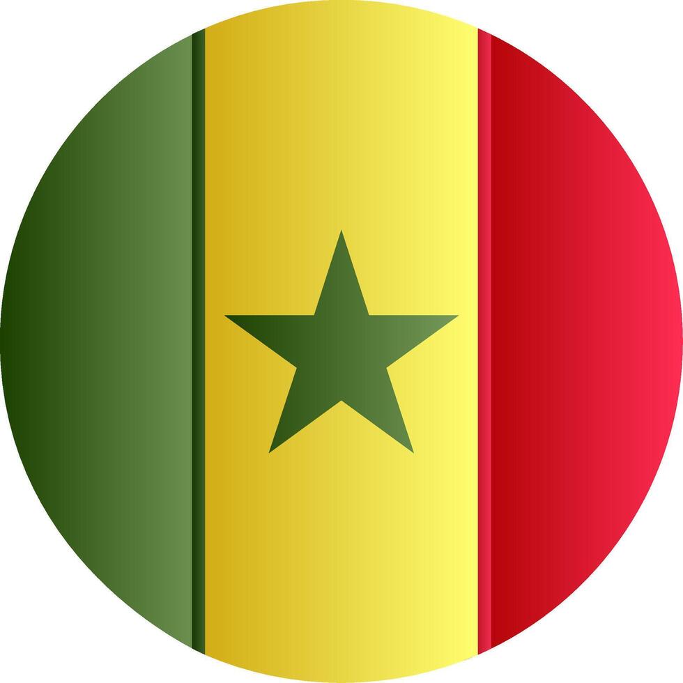 Flag of Senegal Gradient vector