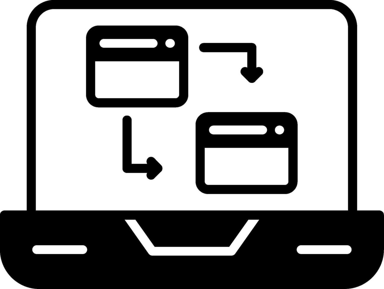Cross Browser Testing Symbol Glyph vector