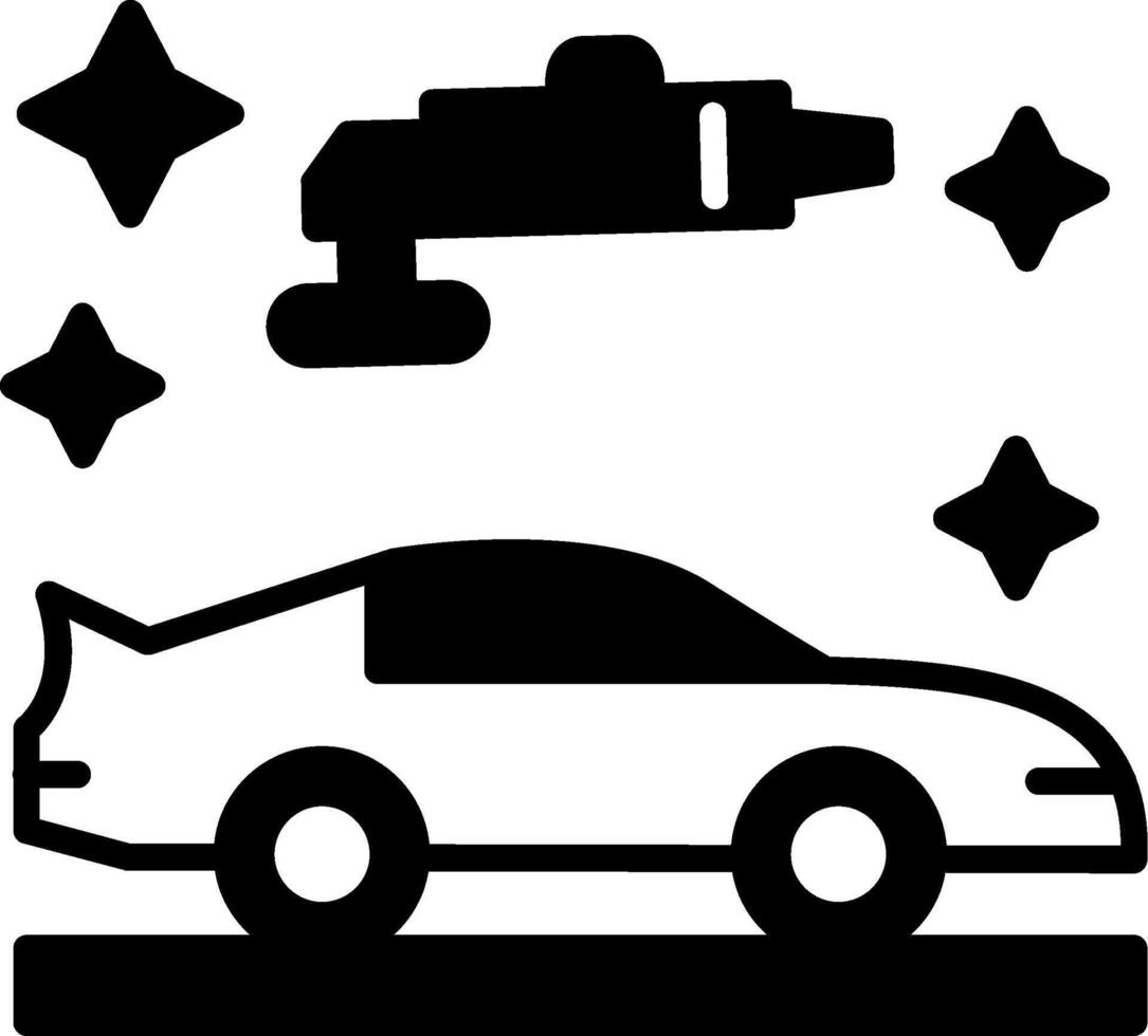 Liquid Auto Polish Glyph vector
