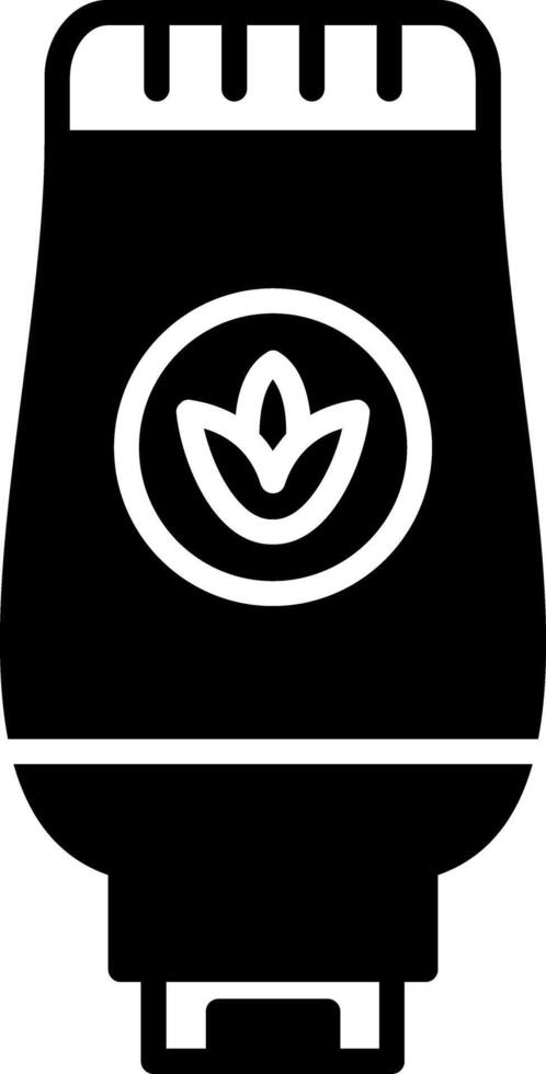 Scar Healing Repair Cream Glyph vector