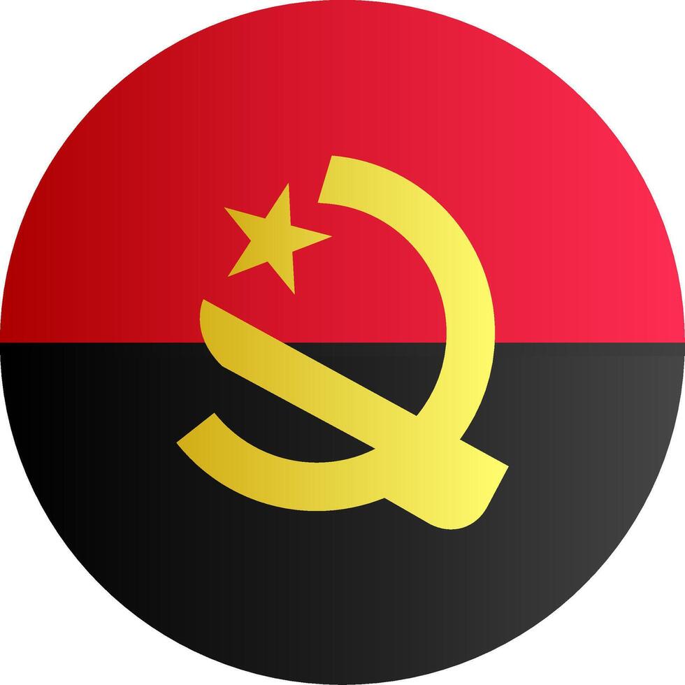 Flag of Angola Gradient vector
