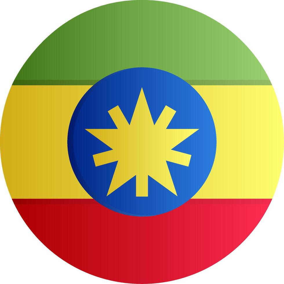 Flag of Ethiopia Gradient vector