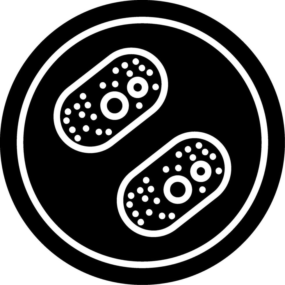 Rhodobacter sphaeroides Photosynthetic Bacterium Glyph vector