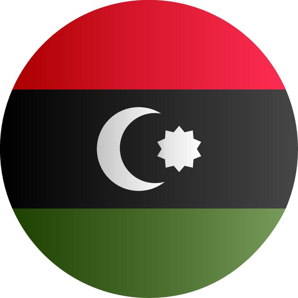 Flag of Libya Gradient vector
