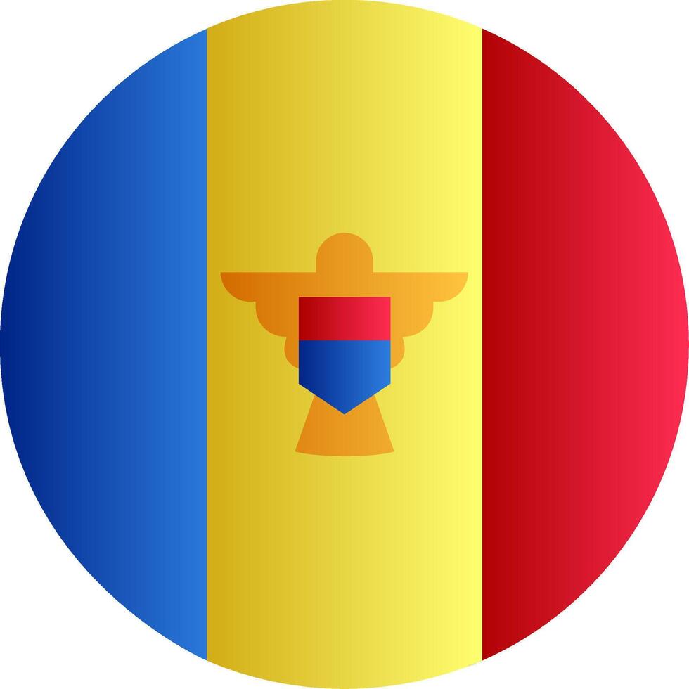 Flag of Moldova Gradient vector