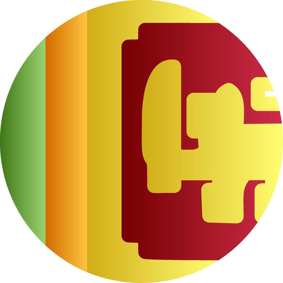 Flag of Sri Lanka Gradient vector