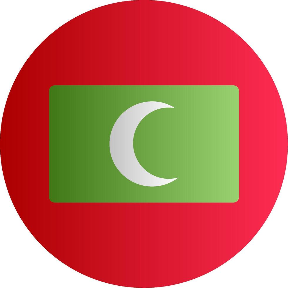 Flag of Maldives Gradient vector